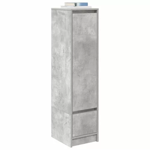  betonszürke szerelt fa magasszekrény 29,5x34x119,5 cm