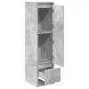  betonszürke szerelt fa magasszekrény 29,5x34x119,5 cm