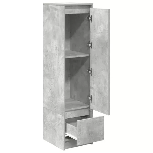  betonszürke szerelt fa magasszekrény 29,5x34x119,5 cm