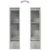  betonszürke szerelt fa magasszekrény 29,5x34x119,5 cm