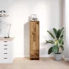  antik fa színű szerelt fa magasszekrény 29,5x34x119,5 cm