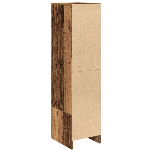  antik fa színű szerelt fa magasszekrény 29,5x34x119,5 cm