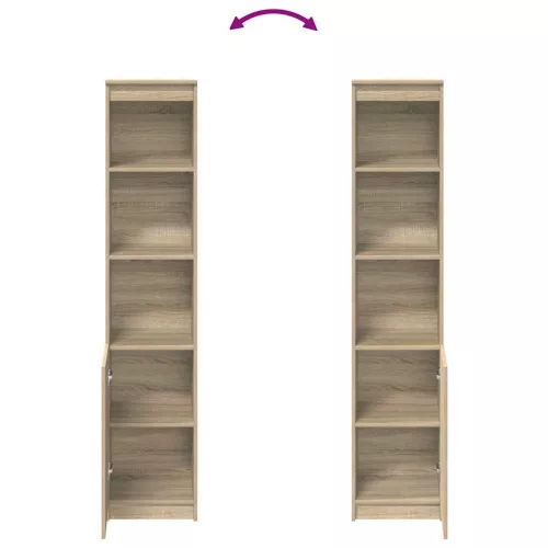  sonoma tölgy szerelt fa magasszekrény 37,5x35x180 cm