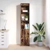  füstös tölgy színű szerelt fa magasszekrény 37,5x35x180 cm