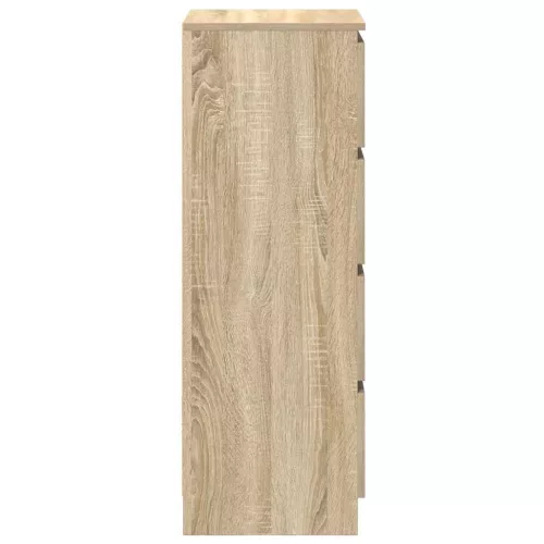  sonoma tölgy színű szerelt fa tálalószekrény 37,5x35x99 cm