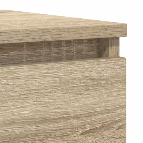  sonoma tölgy színű szerelt fa tálalószekrény 37,5x35x99 cm