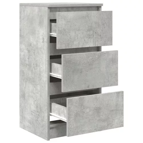  betonszürke szerelt fa tálalószekrény 37,5x35x76 cm