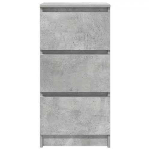  betonszürke szerelt fa tálalószekrény 37,5x35x76 cm