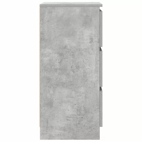 betonszürke szerelt fa tálalószekrény 37,5x35x76 cm