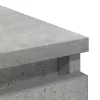  betonszürke szerelt fa tálalószekrény 37,5x35x76 cm