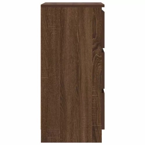  barna tölgy színű szerelt fa tálalószekrény 37,5x35x76 cm