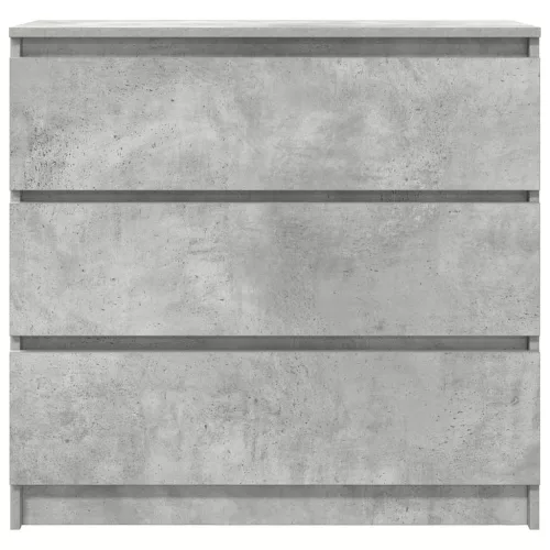  betonszürke szerelt fa tálalószekrény 80x35x76 cm