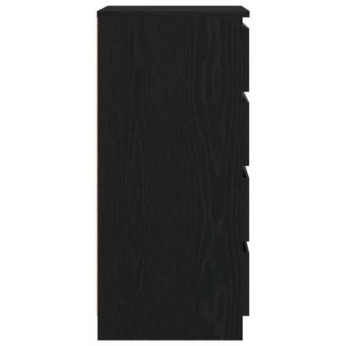  fekete tölgy szerelt fa tálalószekrény 37,5x35x76 cm