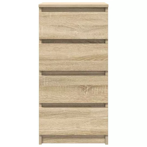  sonoma tölgy színű szerelt fa tálalóasztal 37,5x35x76 cm