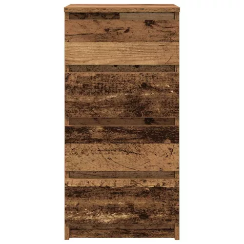  antik fa színű szerelt fa tálalószekrény 37,5x35x76 cm