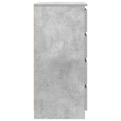 betonszürke szerelt fa tálalószekrény fiókos 37,5x35x99 cm