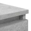  betonszürke szerelt fa tálalószekrény fiókos 37,5x35x99 cm