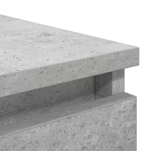  betonszürke szerelt fa tálalószekrény fiókos 37,5x35x99 cm