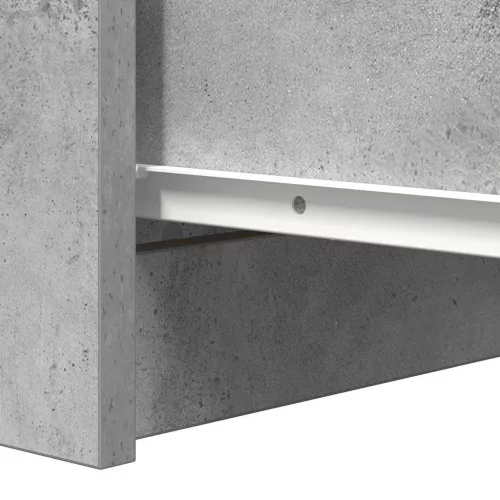  betonszürke szerelt fa tálalószekrény fiókos 37,5x35x99 cm