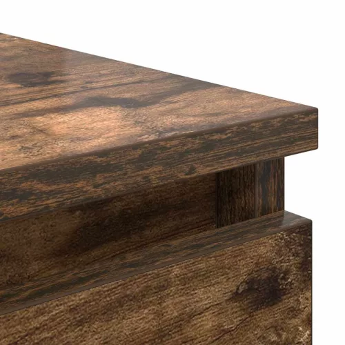  füstölt tölgy szerelt fa tálalószekrény fiókos 37,5x35x99 cm