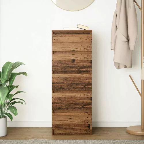  antik fa szerelt fa tálalószekrény fiókos 37,5x35x99 cm