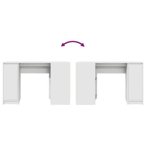  fehér forgácslap íróasztal 120x42x76 cm