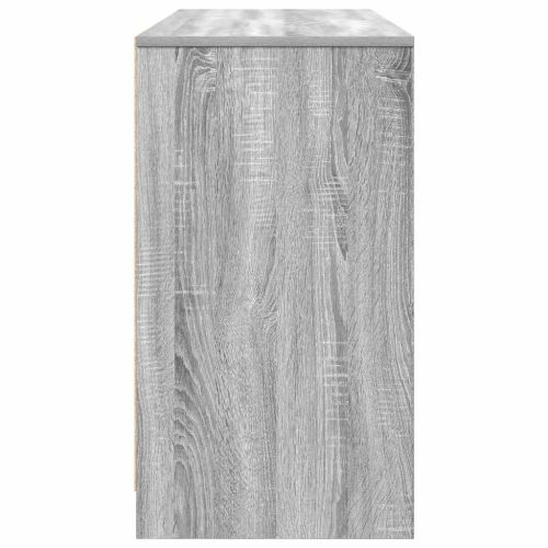  szürke sonoma színű szerelt fa íróasztal 120x42x76 cm