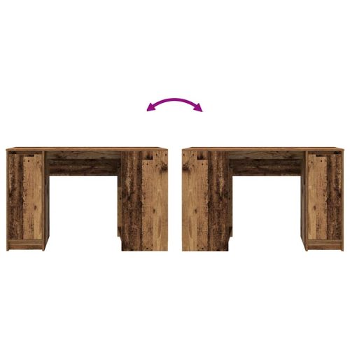  antik fa szerelt fa íróasztal 120x42x76 cm