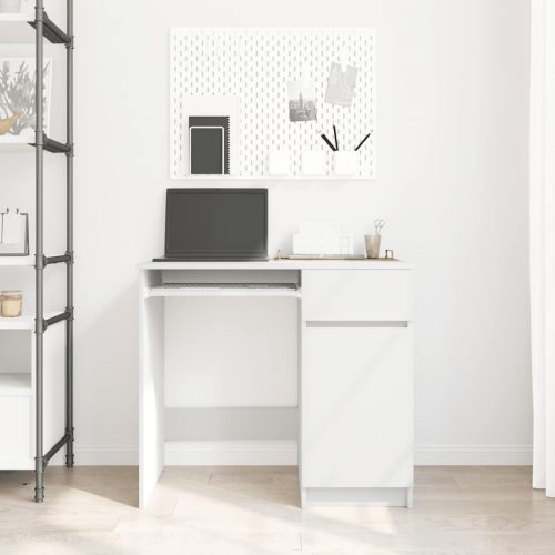  fehér forgácslap íróasztal 86x49x76 cm