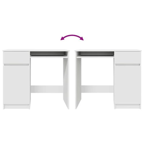  fehér forgácslap íróasztal 86x49x76 cm