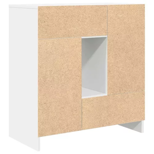  fehér komód fiókokkal és ajtókkal 70,5x34x74,5 cm