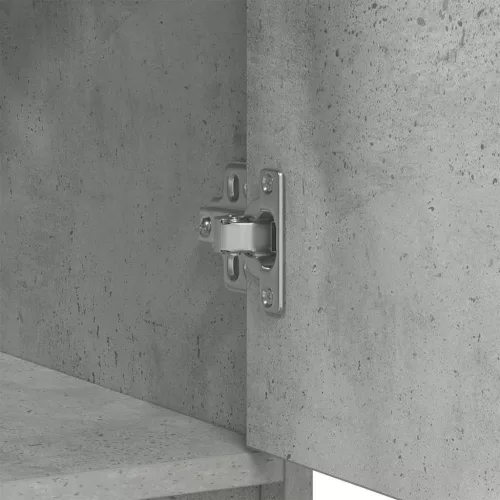  betonszürke komód fiókokkal és ajtókkal 70,5x34x74,5 cm