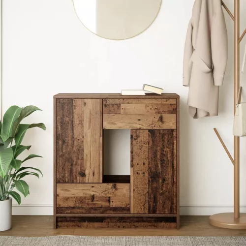  antik fa komód fiókokkal és ajtókkal 70,5x34x74,5 cm