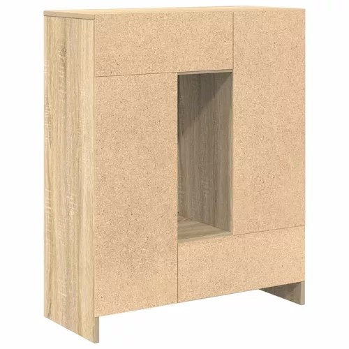  sonoma tölgy komód fiókokkal és ajtókkal 73x31x90 cm