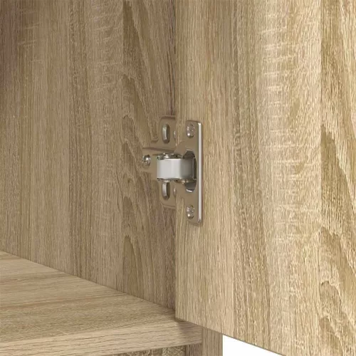  sonoma tölgy komód fiókokkal és ajtókkal 73x31x90 cm