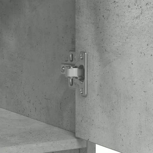  betonszürke komód fiókokkal és ajtókkal 73x31x90 cm