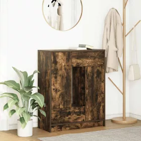    füstölt tölgy komód fiókokkal és ajtókkal 73x31x90 cm