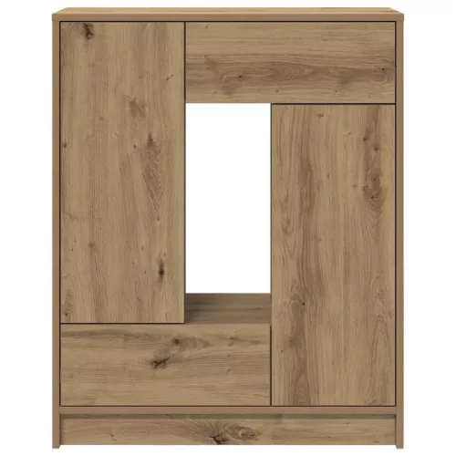  kézműves tölgy komód fiókokkal és ajtókkal 73x31x90 cm