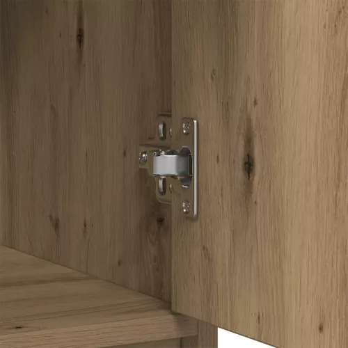  kézműves tölgy komód fiókokkal és ajtókkal 73x31x90 cm