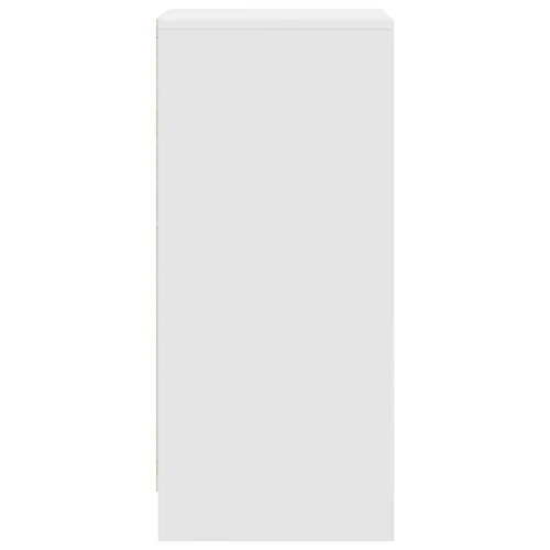  fehér szerelt fa cipőszekrény 29,5x34x76 cm