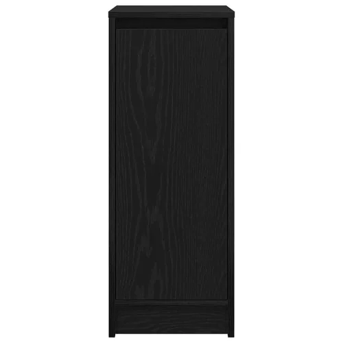  fekete tölgy szerelt fa cipősszekrény 29,5x34x76 cm