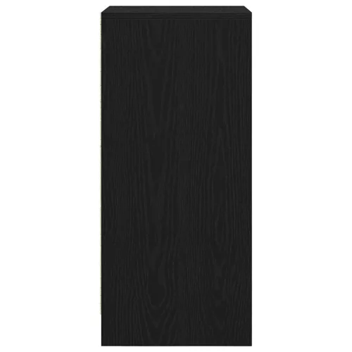  fekete tölgy szerelt fa cipősszekrény 29,5x34x76 cm