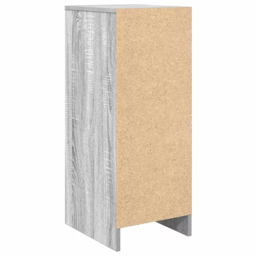  szürke sonoma színű szerelt fa cipőszekrény 29,5x34x76 cm