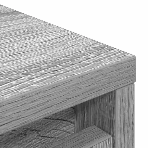  szürke sonoma színű szerelt fa cipőszekrény 29,5x34x76 cm