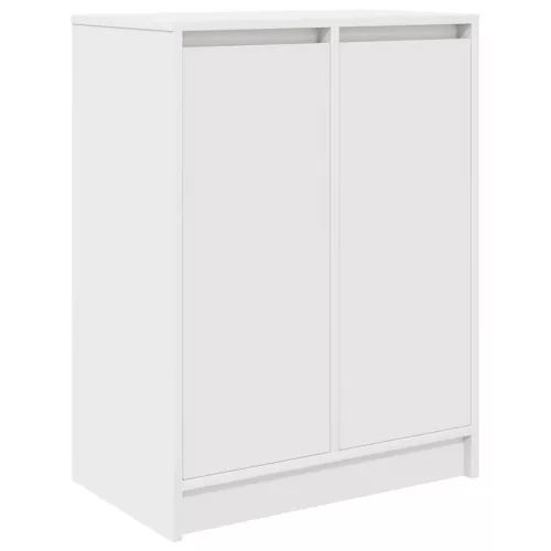  fehér szerelt fa cipősszekrény 57x34x76 cm