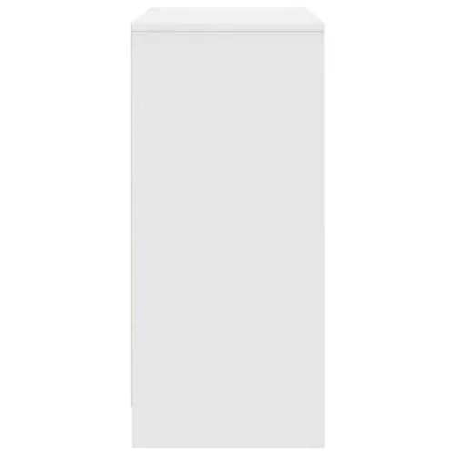  fehér szerelt fa cipősszekrény 57x34x76 cm