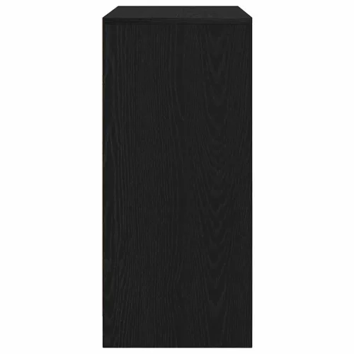  fekete tölgy szerelt fa cipősszekrény 57x34x76 cm