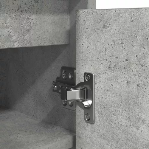  betonszürke szerelt fa cipőszekrény 57x34x76 cm