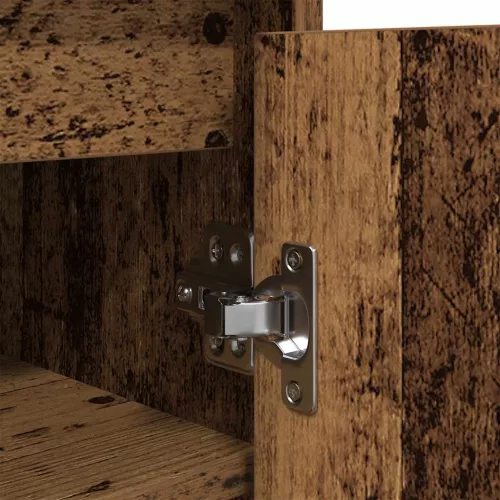  antik fa színű szerelt fa cipőszekrény 57x34x76 cm