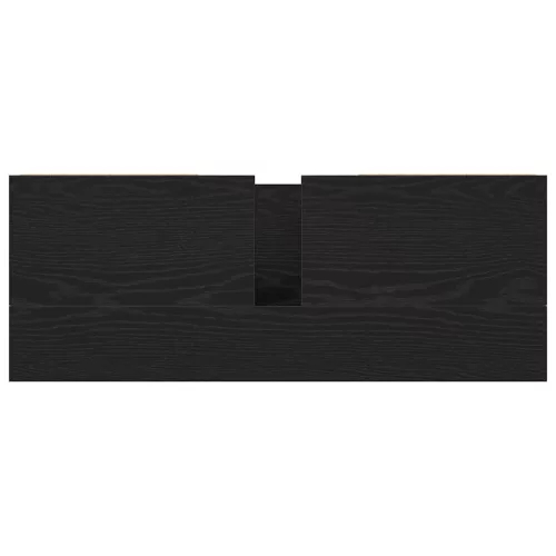  fekete tölgy mosdószekrény fiókokkal 90x34,5x60 cm